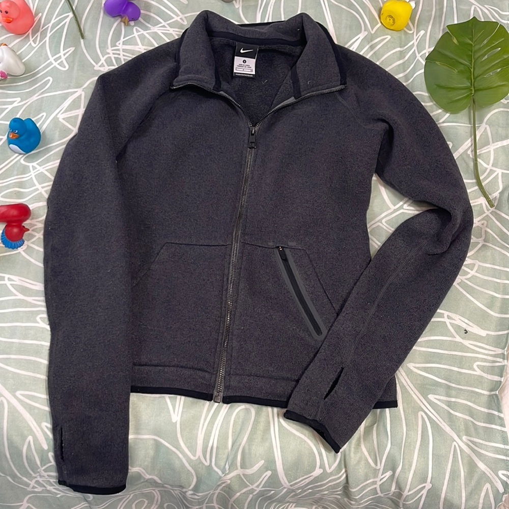 Nike Gray Women’s Fleece Zip-Up (Small)